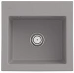 Villeroy und Boch Subway 50 S Einbausp&uuml;le 331501KD mit Ablaufgarnitur, 525 x 510 mm,