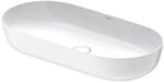 Duravit Luv Aufsatzwaschtisch 0379802600 wei&szlig;/wei&szlig; Seidenmatt, 80x40cm, geschliffen