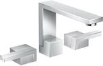 hansgrohe Axor Edge 3-Loch-Waschtischarmatur 46051000 chrom, Diamantschliff, mit