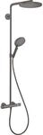 hansgrohe Showerpipe 27633340 1jet, mit Thermostat, brushed black
