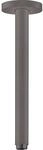hansgrohe S Deckenanschluss 27389340 300mm, brushed black, DN 15, runde Rosette