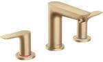 hansgrohe Talis E Waschtisch-3-Loch-Armatur 71733140 mit Ablaufgarnitur, brushed