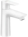 hansgrohe Talis E Waschtisch-Einhebelmischer 71713700 mit Ablaufgarnitur, mattwei&szlig;