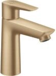 hansgrohe Talis E Waschtisch-Einhebelmischer 71713140 mit Ablaufgarnitur, brushed