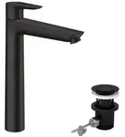 hansgrohe Talis E Waschtisch-Einhebelmischer 71716670 mit Ablaufgarnitur, Ausladung