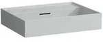 LAUFEN Kartell Waschtisch H8103337591091, 60x46cm grau, mit &Uuml;berlauf, ohne Hahnloch,