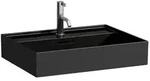 LAUFEN Kartell Waschtisch H8103330201041, 60x46cm, schwarz, mit &Uuml;berlauf und