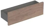 Geberit Smyle Square Ablage 500362JR1 45x14,8x14,3cm, Holzstruktur Nussbaum hickory