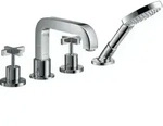 hansgrohe Axor Citterio Fertigmontageset 39445000 4-Loch-Wannenrandarmatur, mit