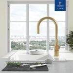 Villeroy und Boch K&uuml;chenarmatur Umbrella Flex 92540003 11,5 l/min, ausziehbar, gold