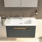 VitrA Sento Waschtisch 5948B003-0001 98 x 48,5 cm, wei&szlig; hochglanz, mit...