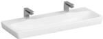 Vitra Metropole Doppelwaschtisch 5658B003-1586 1200x460mm, wei&szlig;, ohne &Uuml;berlaufloch