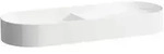 LAUFEN Sonar Doppelwaschtisch-Schale H8123484001121 100x37cm, ohne Hahnloch, ohne