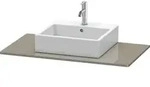 Duravit XSquare Konsole XS060E08989 100x55cm, mit 1 Ausschnitt, Flannel Grey