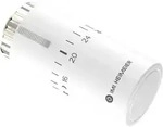 IMI Heimeier Halo Thermostatkopf 750000500 Skalenhaube, wei&szlig; RAL 9016