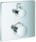 Grohe Grohtherm Fertigmontageset 24079000 chrom, Unterputz-Brause-Thermostat mit
