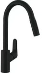 hansgrohe Focus M41 K&uuml;chenarmatur 240 31815670 mit Ausziehbrause, 2jet, mattschwarz