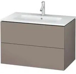 Duravit L-Cube Waschtischunterbau LC624104343 Basalt Matt, 82x55,5x48,1cm, 2