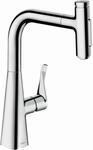 hansgrohe Metris Select K&uuml;chenarmatur 73817000 mit Ausziehbrause, 2jet, sBox, chrom