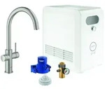 Grohe Blue Professional Sp&uuml;ltisch-Einhebelmischer 31323DC2 supersteel, Starter Kit,