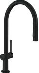 hansgrohe Talis M54 K&uuml;chenarmatur 72801670 mit Ausziehbrause 2jet, sBox, mattschwarz