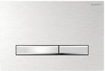 Geberit Sigma 50 Square Bet&auml;tigungsplatte 115788GH2 chrom geb&uuml;rstet, f&uuml;r