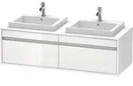 Duravit Ketho Waschtisch-Unterschrank KT6797B2222 140x55x42,6cm, Einbauwaschtische, 2