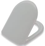 Pressalit WC-Sitz 104052-B33999 manhattan, Festscharnier B33, Edelstahl, mit Deckel,