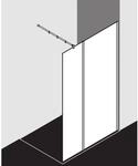 Kermi Xb Glasanlage XBWIW08020VAK 78-80x200cm, silber hochglanz, ESG klar