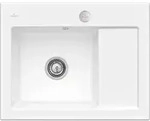 Villeroy & Boch Subway 45 Compact Einbausp&uuml;le 331202KG links, mit Ablaufgarnitur und