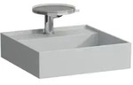 LAUFEN Kartell Handwaschbecken 8153317591581, 46x46cm, grau, 3 Hahnl&ouml;cher,
