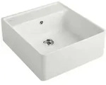 Villeroy und Boch Sp&uuml;lstein Einzelbecken 632061SM Ablaufgarnitur, Handbet&auml;tigung,