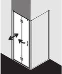 Kermi Liga Pendel-Faltt&uuml;r f&uuml;r Seitenwand LI2SL09518VAK 95x185cm, silber...
