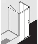 Kermi Pega Gleitt.-Eckeinstiegsh. 2-tlg. bodenfrei PEC2R08018VUK 80x185cm,...