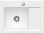 Villeroy & Boch Subway 45 Compact Einbausp&uuml;le 331202RW links, mit Ablaufgarnitur und