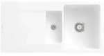 Villeroy und Boch Siluet Fl&auml;chenb&uuml;ndige Sp&uuml;le 33371FRW mit Ablaufgarnitur und