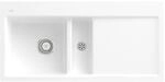 Villeroy und Boch Subway Fl&auml;chenb&uuml;ndige Sp&uuml;le 67701FRW Becken links, mit