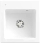 Villeroy und Boch Subway 45 XS Einbausp&uuml;le 678101RW mit Ablaufgarnitur, 475 x 510