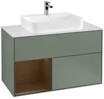 Villeroy und Boch Finion Waschtischunterschrank G361GNGM 100cm, Abdeckplatte...