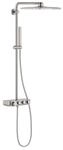 Grohe Duschsystem 26508DC0 supersteel, mit AP-Thermostat, Duscharm 45cm schwenkbar