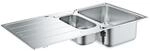 Grohe Einbausp&uuml;le 31572SD1 100x50 m, aufliegend oder fl&auml;chenb&uuml;ndig, 1,5 Becken,