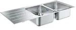 Grohe Einbausp&uuml;le 31588SD1 116x50cm, aufliegend oder fl&auml;chenb&uuml;ndig, 2 Becken,