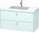 Duravit Brioso c-bonded Waschtisch mit Unterbau BR4607O1009, 100x48, Lichtblau