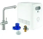Grohe Blue Professional Sp&uuml;ltisch-Einhebelmischer 31347DC3 supersteel, Starter Kit,