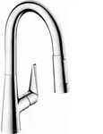 hansgrohe Talis M51 M5116-H160 K&uuml;chenarmatur 73850000, chrom, mit Ausziehbrause, mit