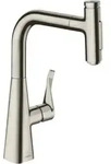 hansgrohe Metris Select K&uuml;chenarmatur 73822800 mit Ausziehbrause, 2jet,