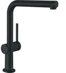 hansgrohe Sp&uuml;ltisch-Einhebelmischer 72809670 mit Ausziehauslauf, 1jet, mattschwarz