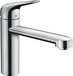 hansgrohe Focus M42 K&uuml;chenarmatur 120 1jet 71804000 ND, schwenkbarer Auslauf 360&deg;,