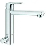 Grohe BauEdge K&uuml;chenarmatur 31696000 chrom, schwenkbarer, mittelhoher Auslauf