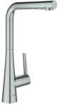 Grohe Zedra Sp&uuml;ltischmischer 32553DC2 supersteel, herausziehbare Dual-Brause